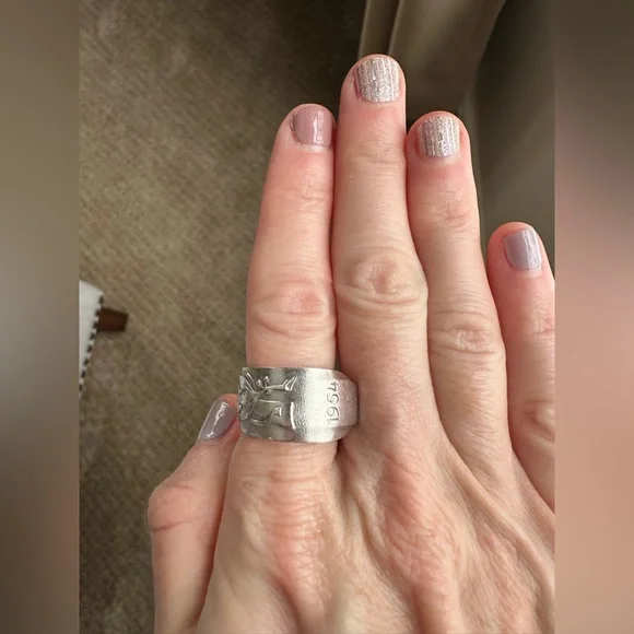 1954 Rifle Spoon Ring - Picture 6 of 14